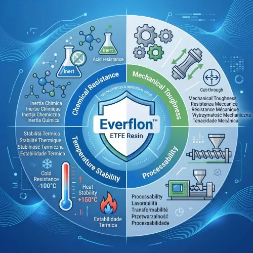 Entdecken Sie die Schlüsseleigenschaften von Everflon™ ETFE-Harz